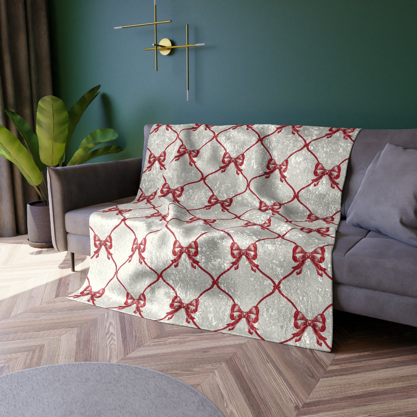 Red Velvet Christmas Blanket & Throw | Holiday Home Decor
