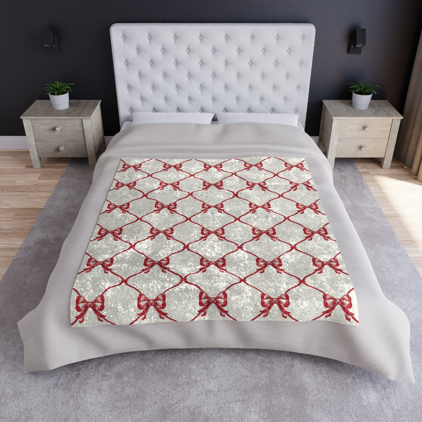 Red Velvet Christmas Blanket & Throw | Holiday Home Decor