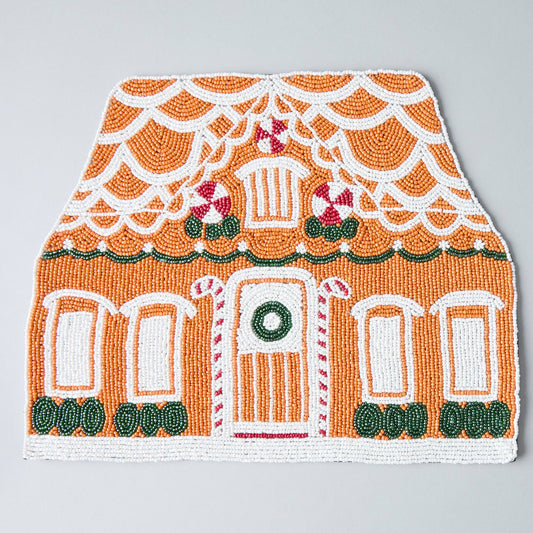 Beaded Gingerbread House Placemat