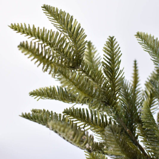 18" Faux Iced Sugar Pine Bush