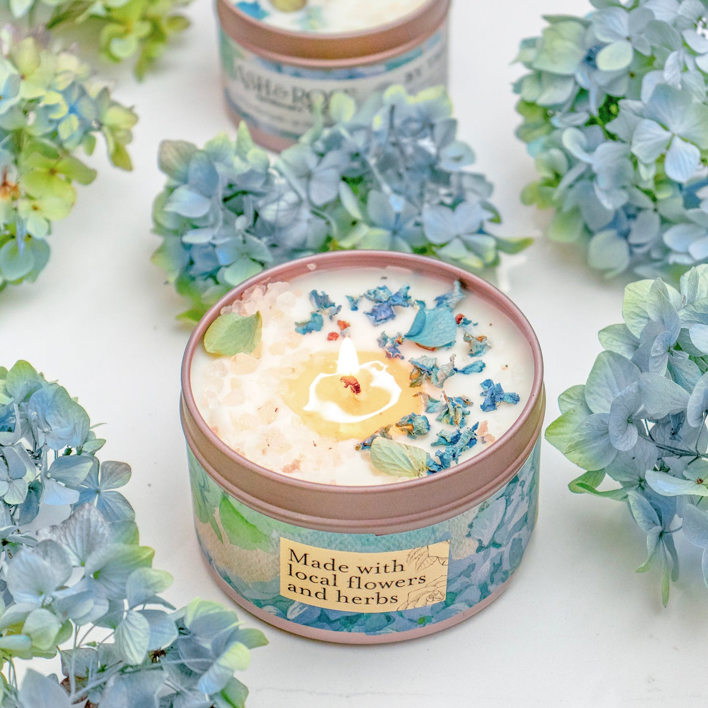 By The Sea Hydrangea Sea Salt Candle