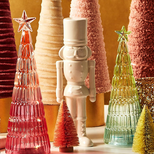 White Porcelain Nutcracker Duo