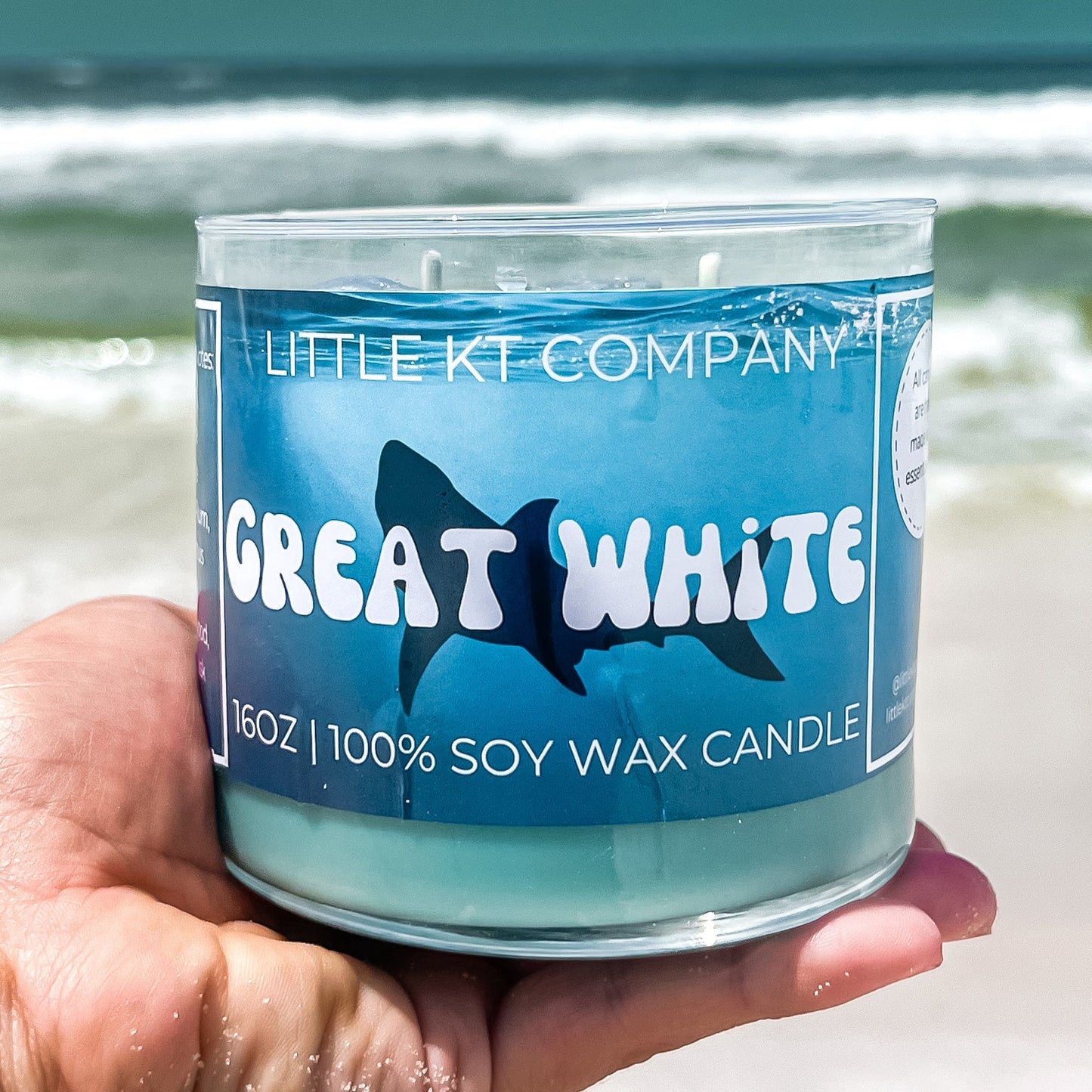 Great White Candle – Ocean Breeze & Sandalwood