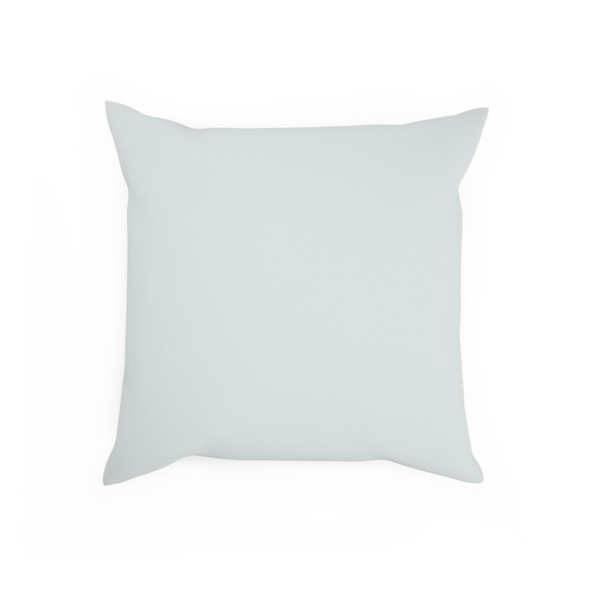 Reversable light blue throw pillow featuring coastal design.