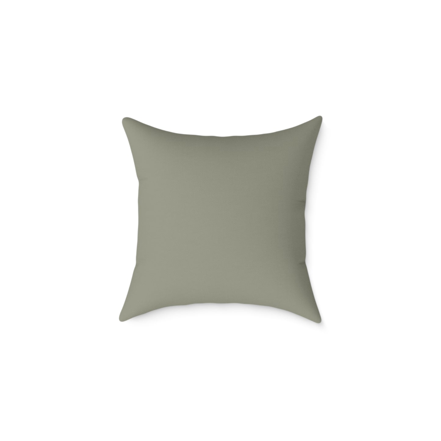 Solid gray pillow on a white background