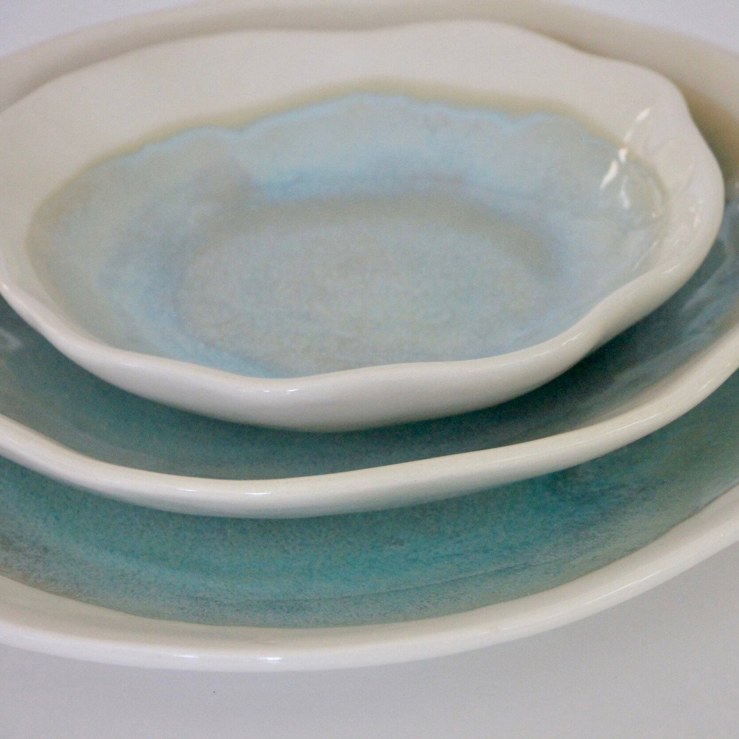 Coastal Artisan Dinnerware 3-Piece Plate & Bowl Set