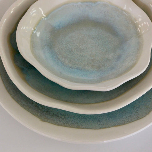 Coastal Artisan Pasta Bowls Set of 4