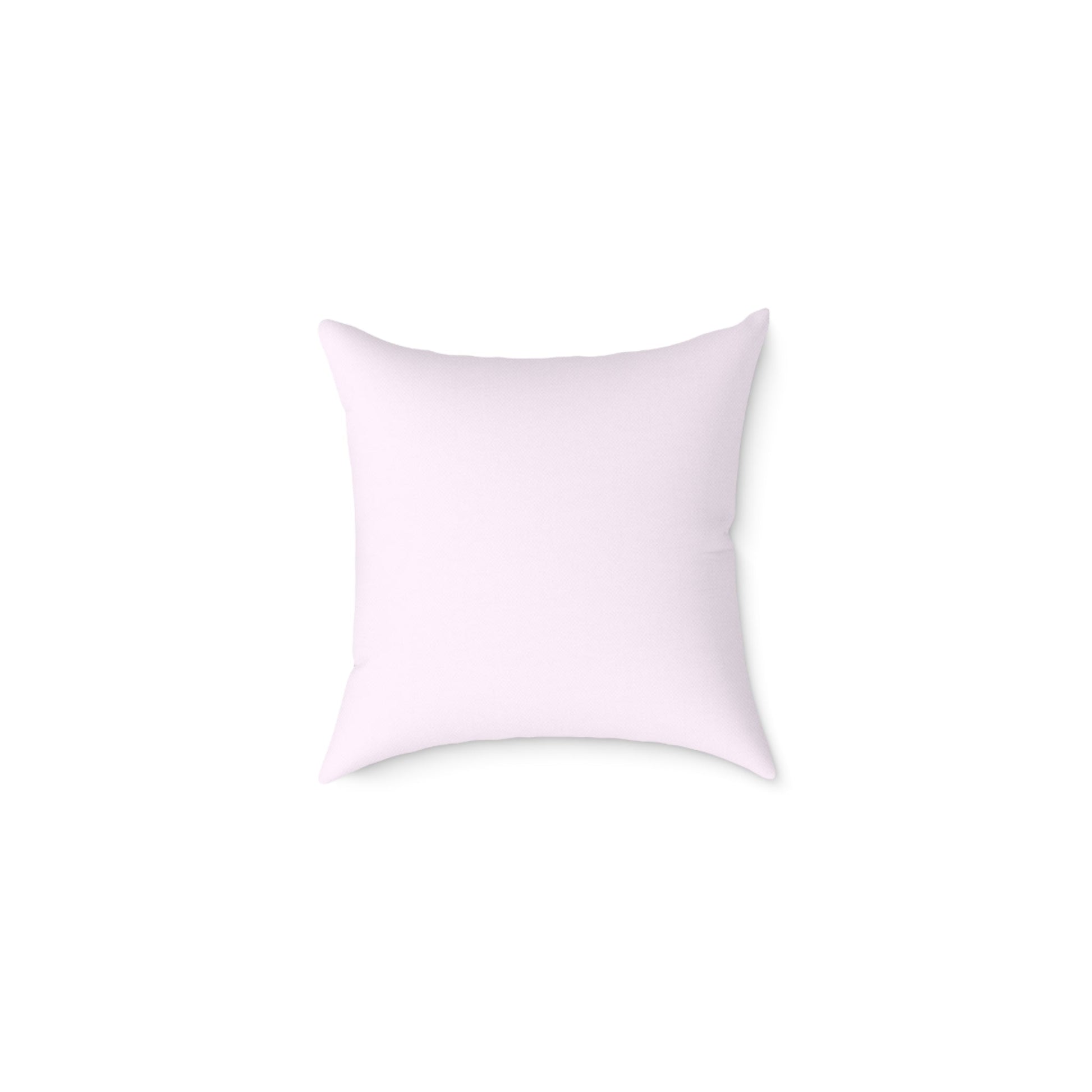 The back of the tropical pillow is pink making this pillow reversable.