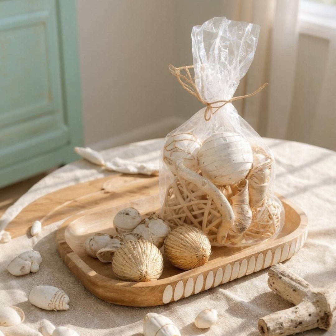 Bleached Wood Summer Bowl Filler