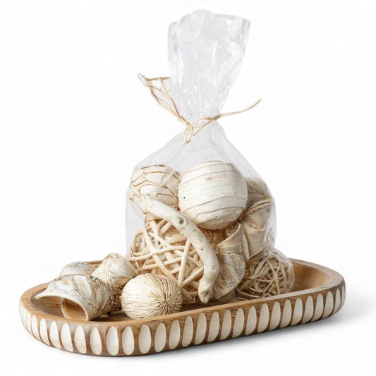 Bleached Wood Summer Bowl Filler