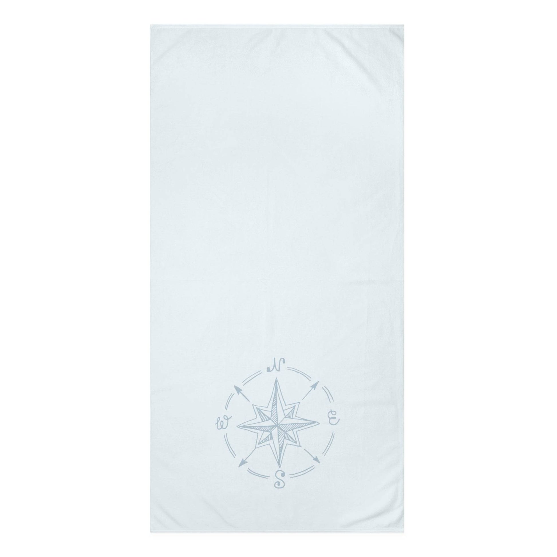 Textured blue coastal bath towel, perfect for adding softness and beach-style charm to your bathroom