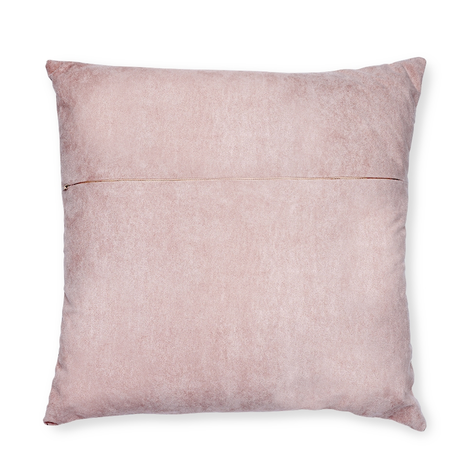 Decorative blush velvet nutcracker pillow for a cozy and feminine Christmas decor style.