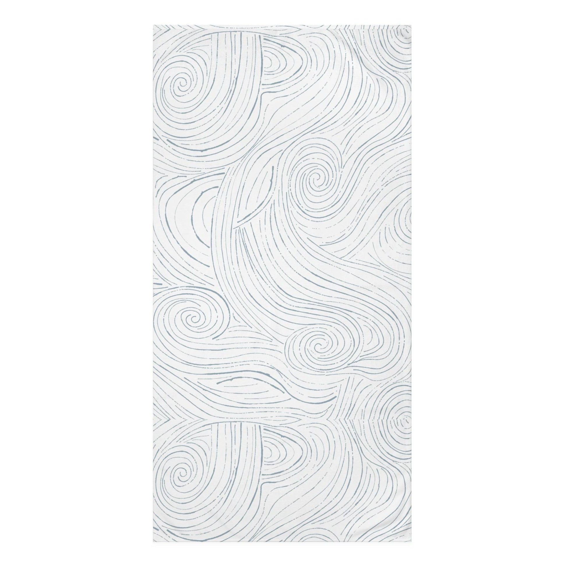 Soft coastal bath towel for a beachy feel, perfect for relaxing in your coastal-inspired bathroom.