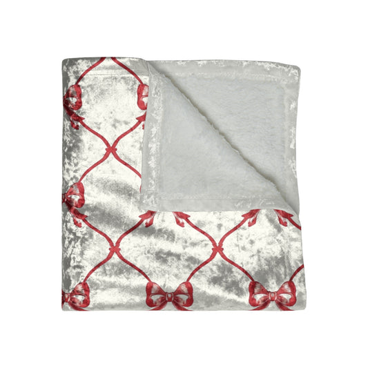 Red Velvet Christmas Blanket & Throw | Holiday Home Decor