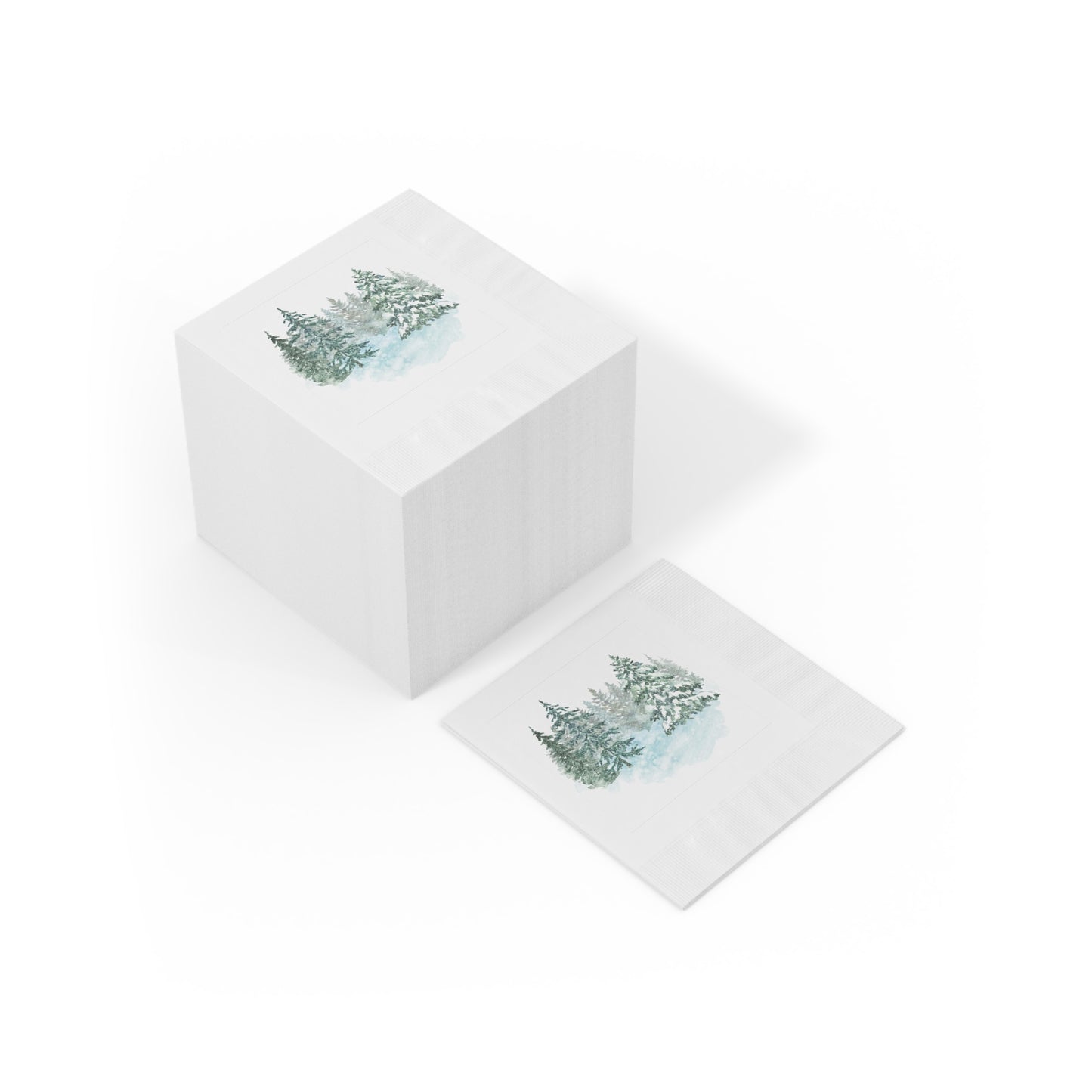 Holiday Party, Paper Napkins, Pine Design