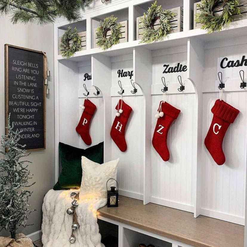 Handmade Embroidered Snowflake Pillow Cover