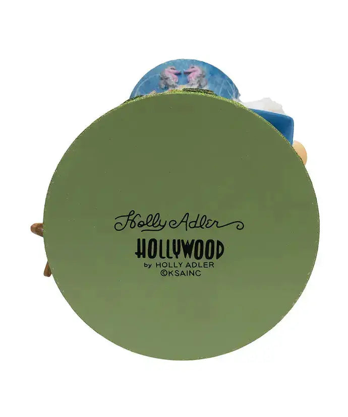 Large 18-inch blue Sea Captain Nutcracker with maritime uniform details.