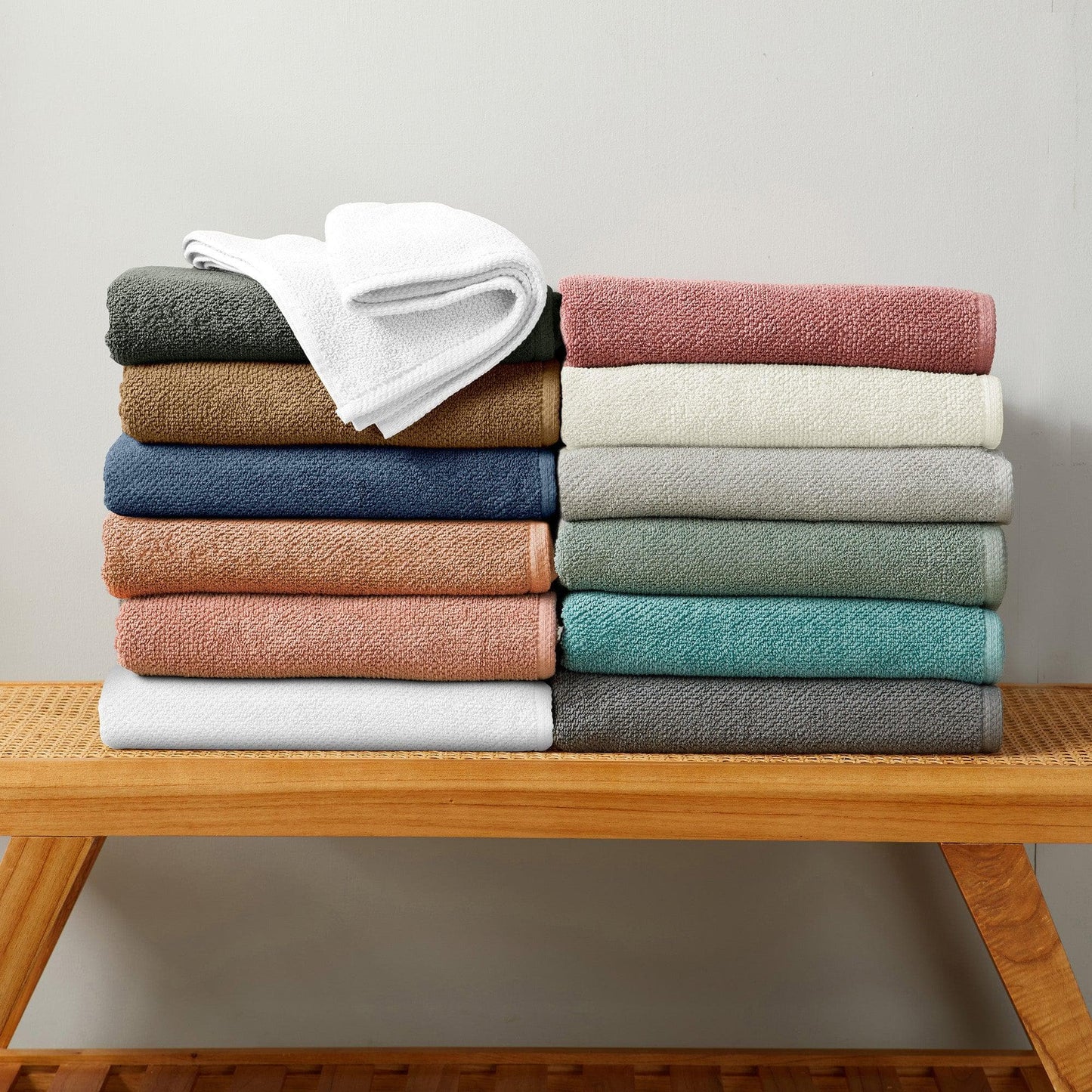 Cotton Textured Bath Towel Set