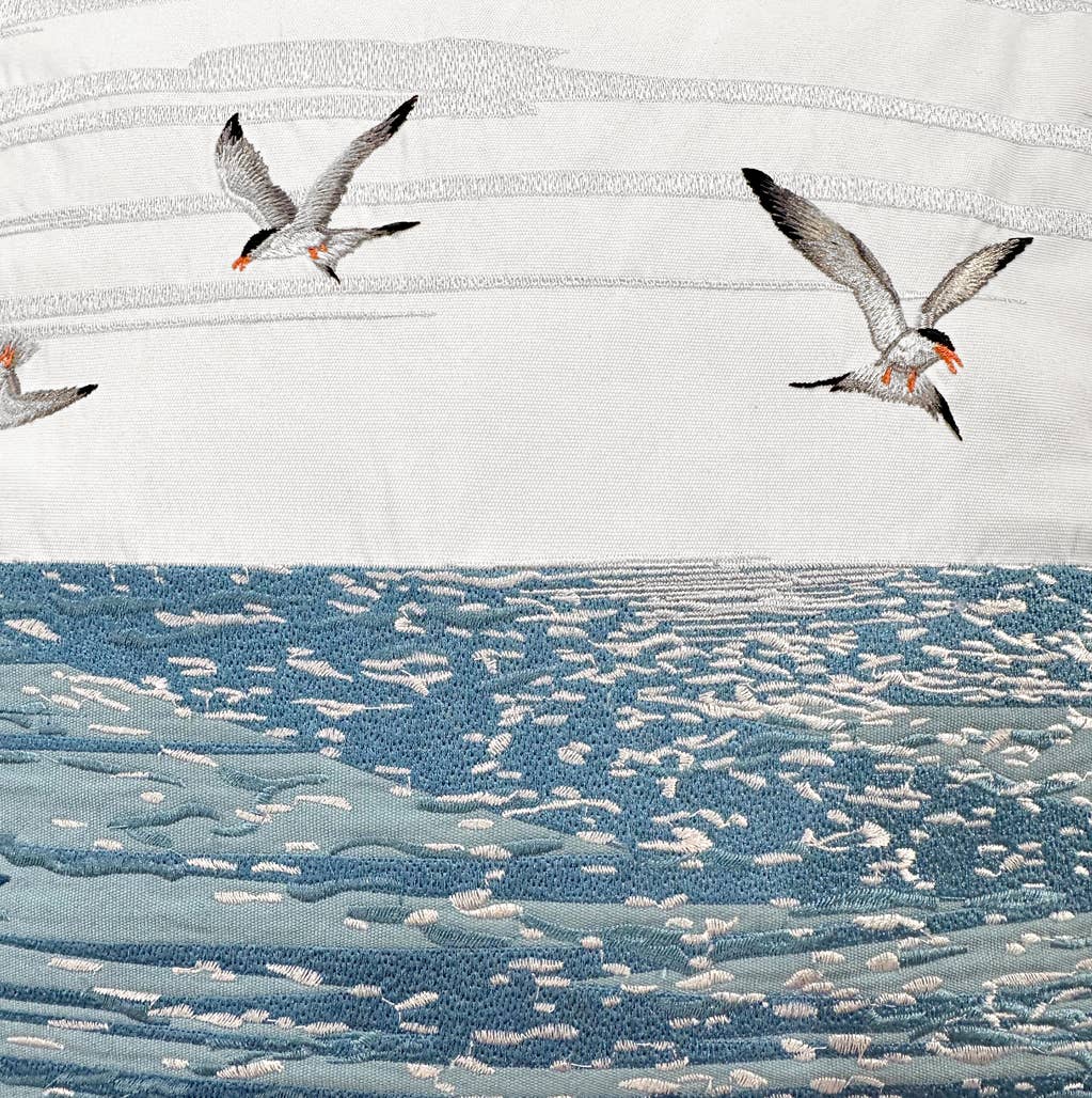 Terns & Reflections Indoor & Outdoor Throw Pillow