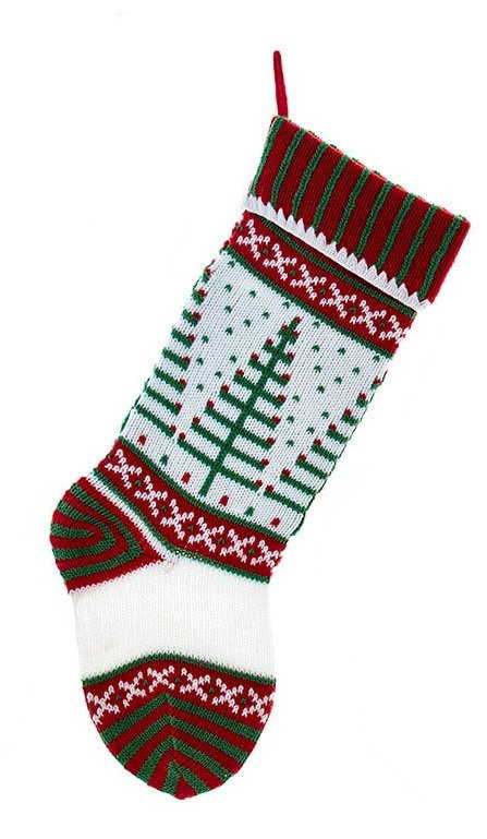 Kurt Adler Knit Christmas Stocking