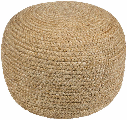 Jute Round Pouf Ottoman