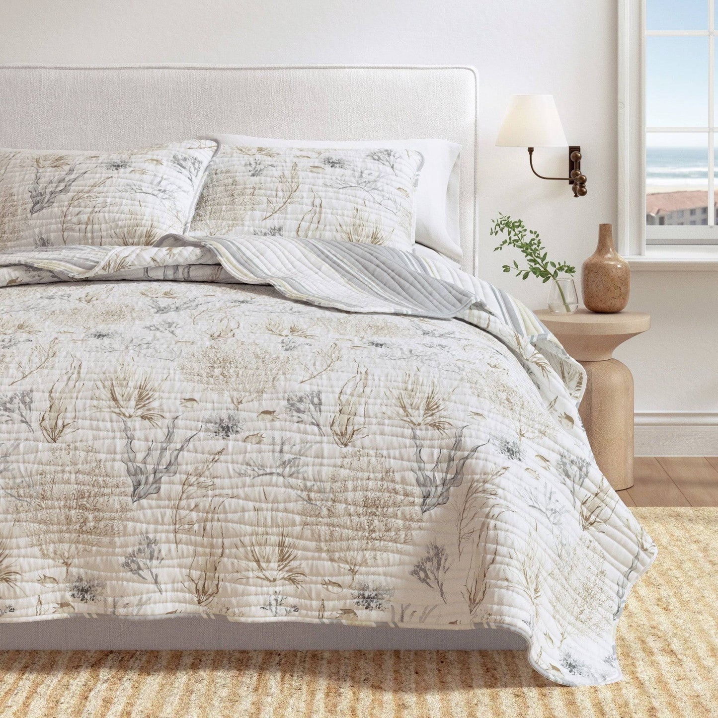 Coral Sea Maze Coastal Quilt Set - Newcomb Collection