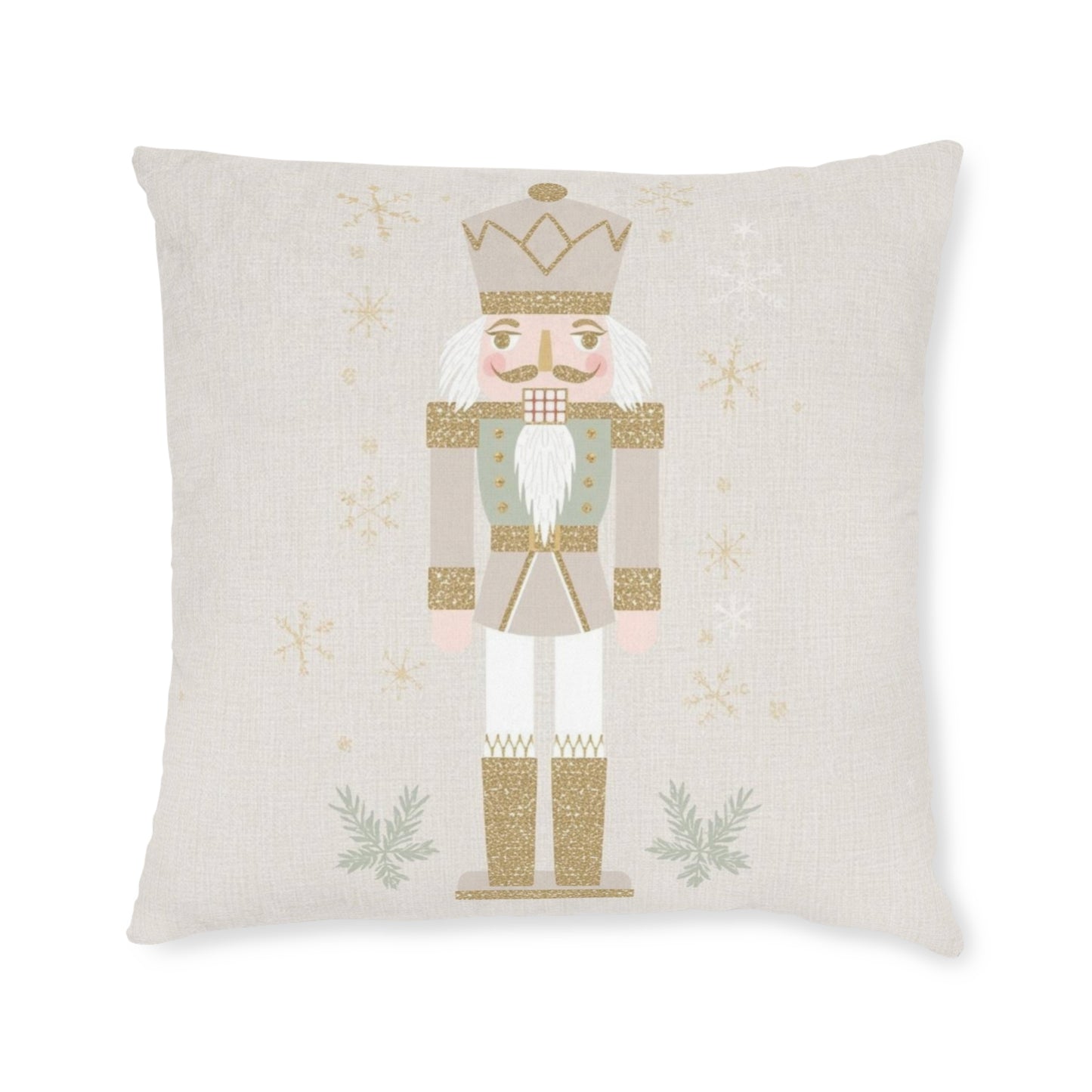 Pastel Nutcracker Faux Suede Throw Pillow