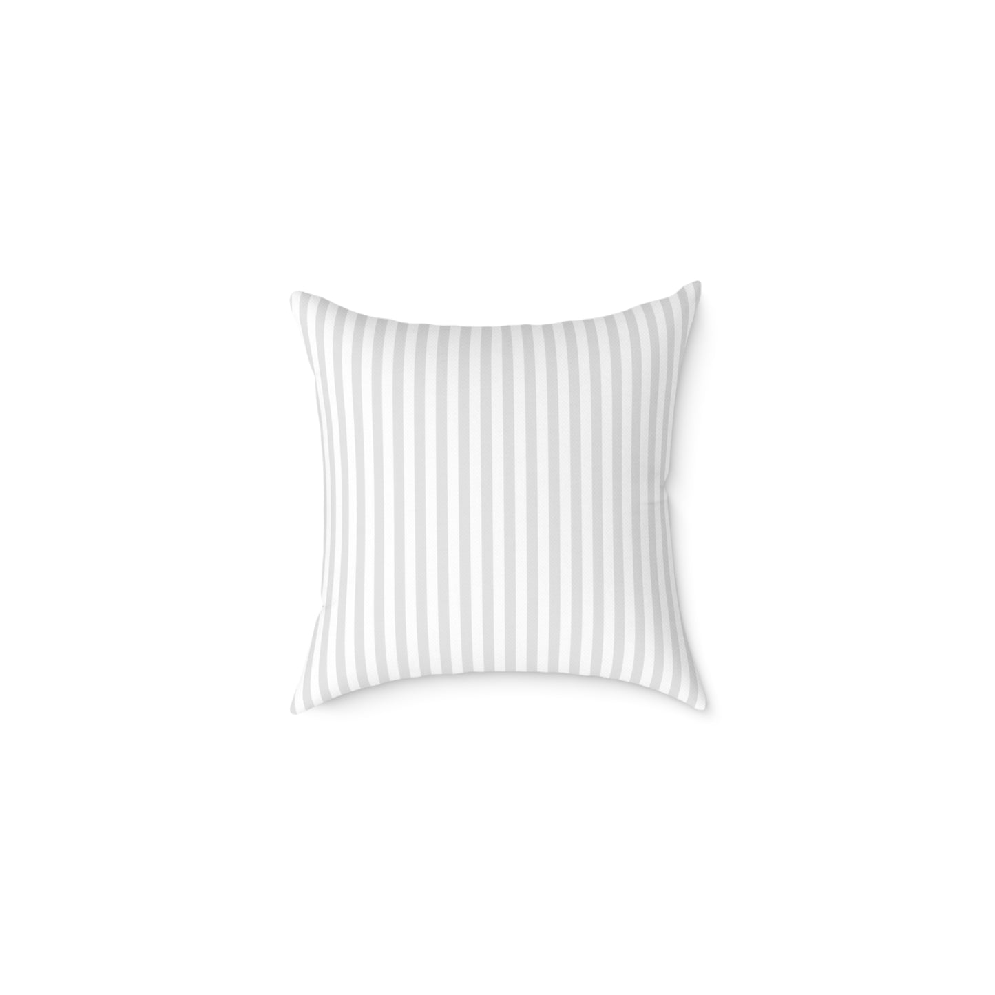 Striped Square Canvas Pillow – Minimal Decorative Throw Cushion