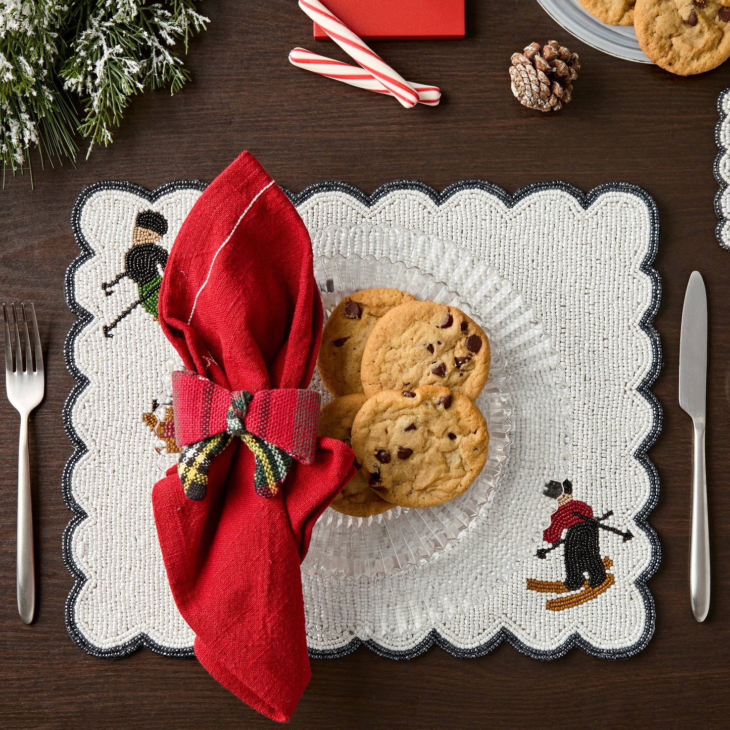 Winter Ski Resort Christmas Placemats
