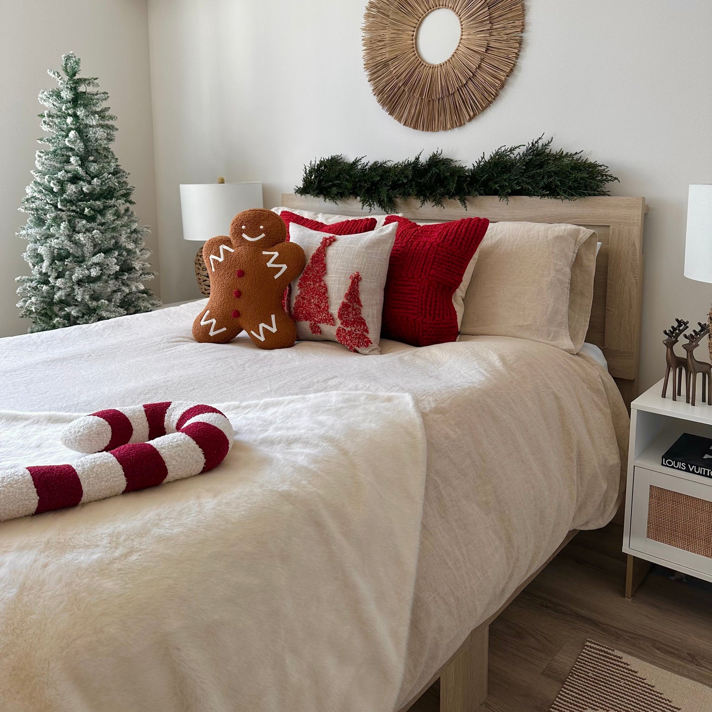 Candy Cane Shaped Pillow