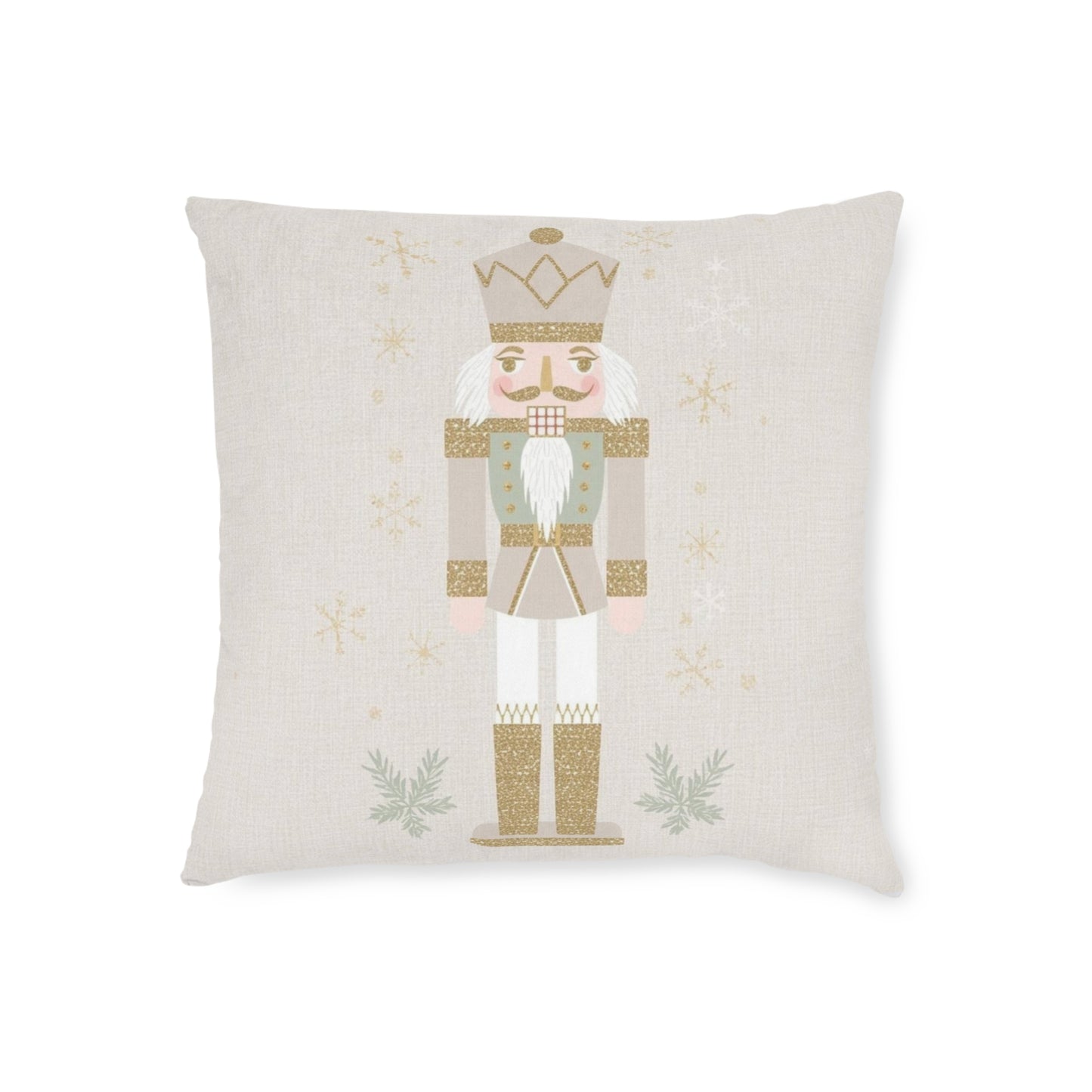 Pastel Nutcracker Faux Suede Throw Pillow
