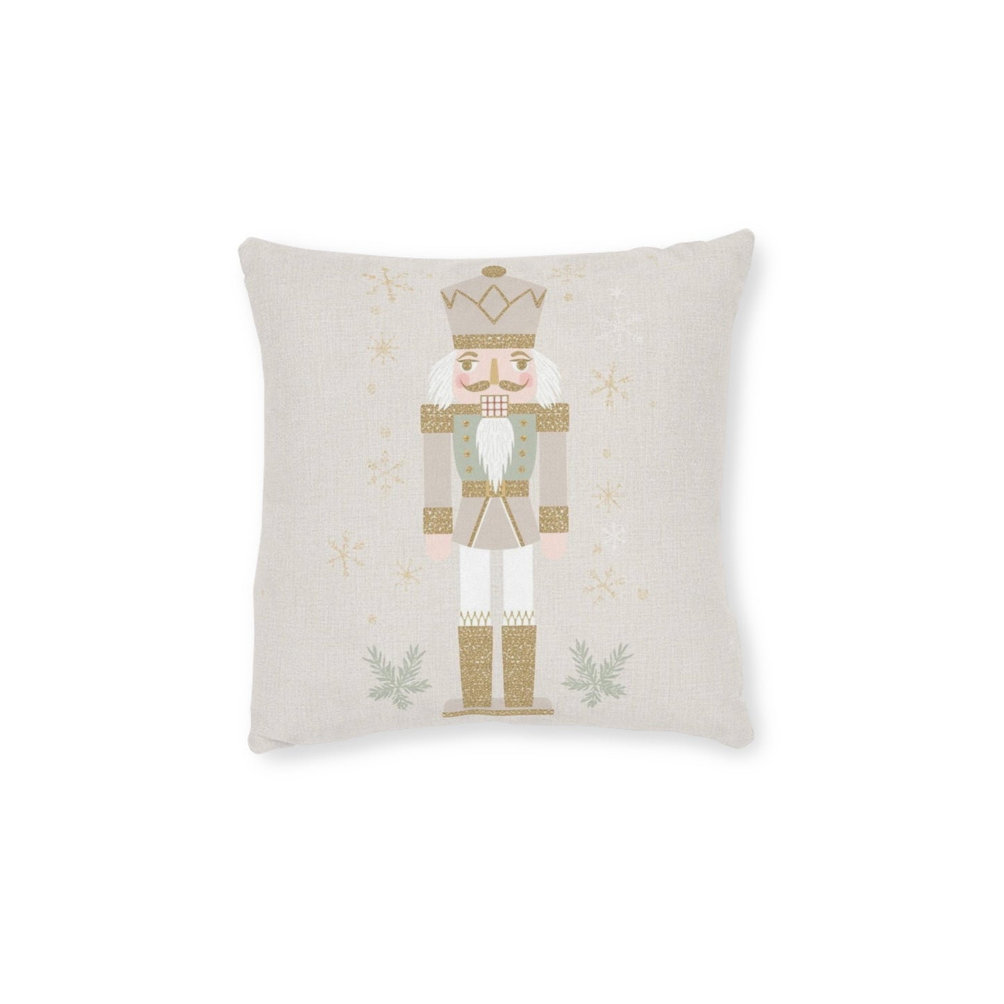 Pastel Nutcracker Faux Suede Throw Pillow
