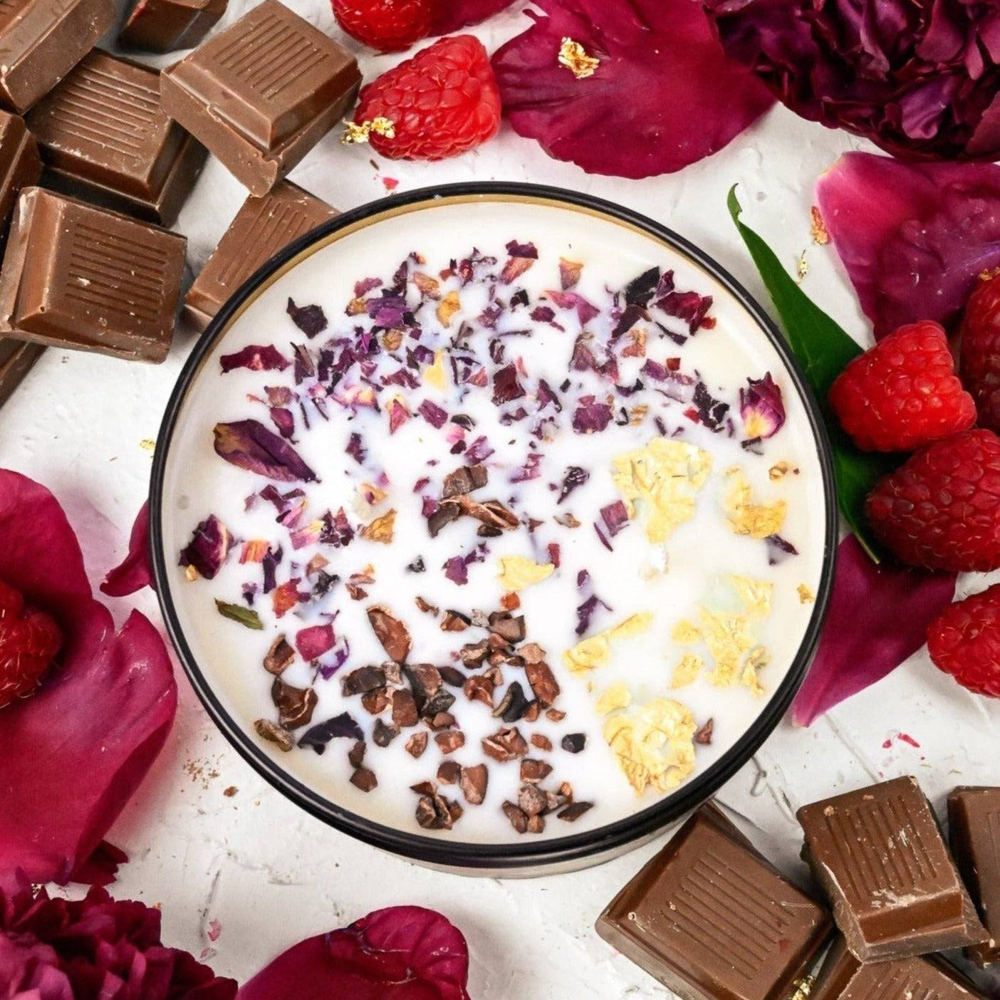 COCOA LUXE Chocolate Raspberry Candle