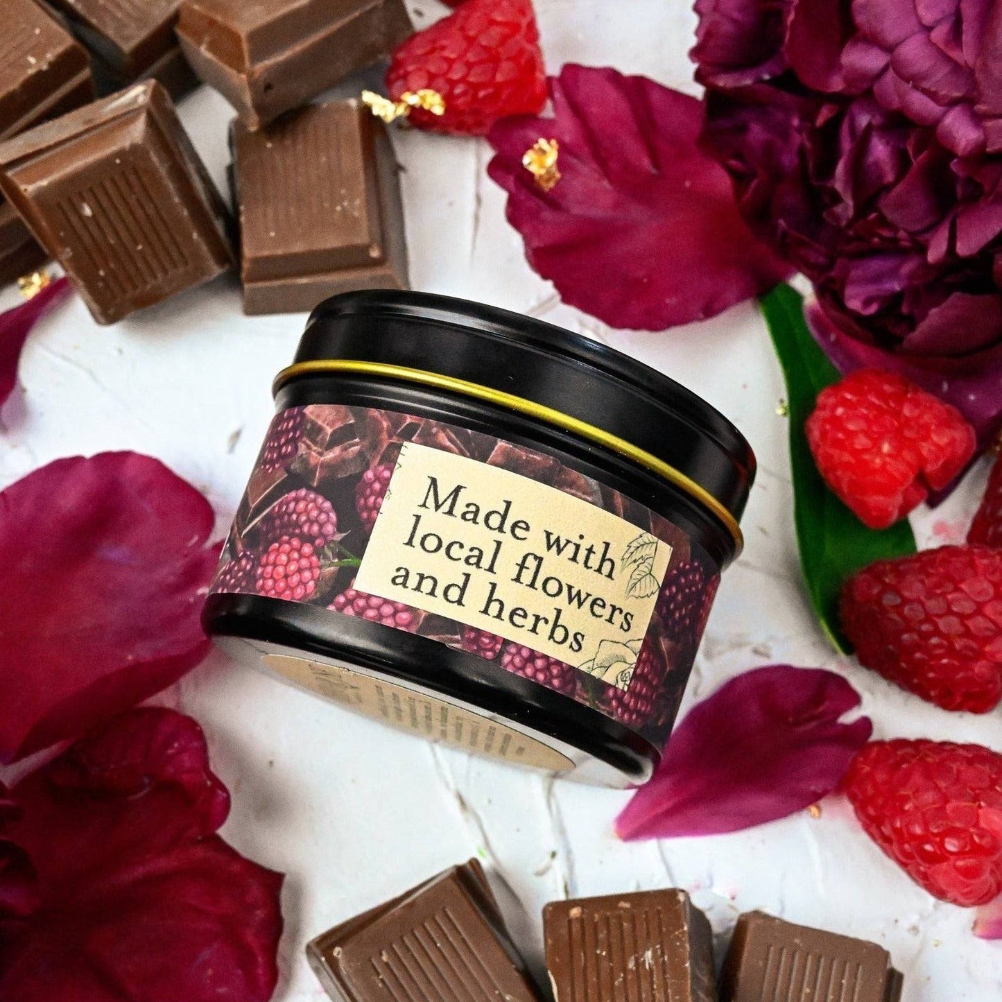 COCOA LUXE Chocolate Raspberry Candle