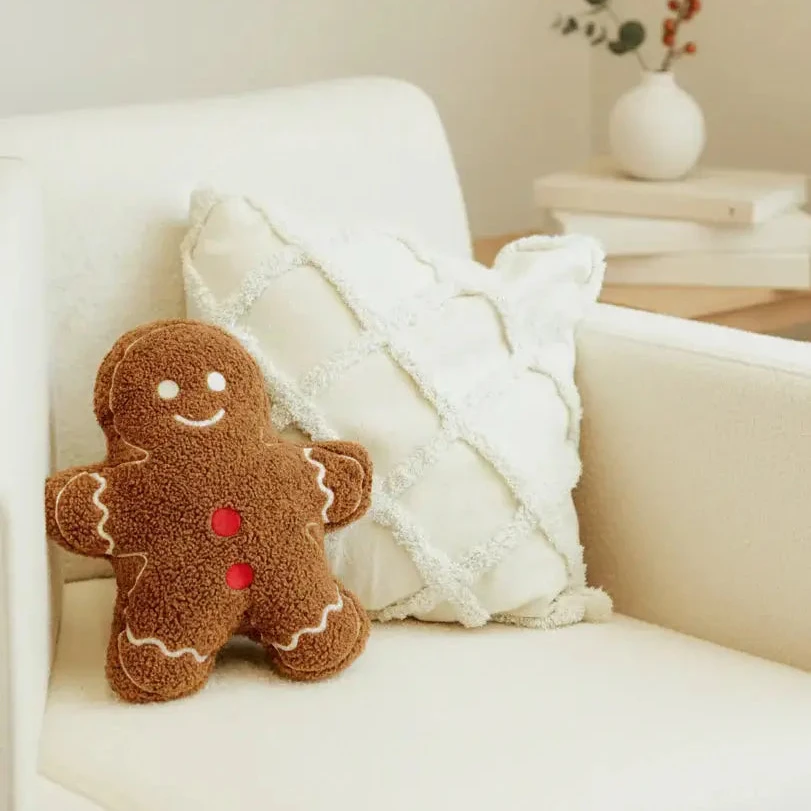 Gingerbread Man Decorative Throw Pillow