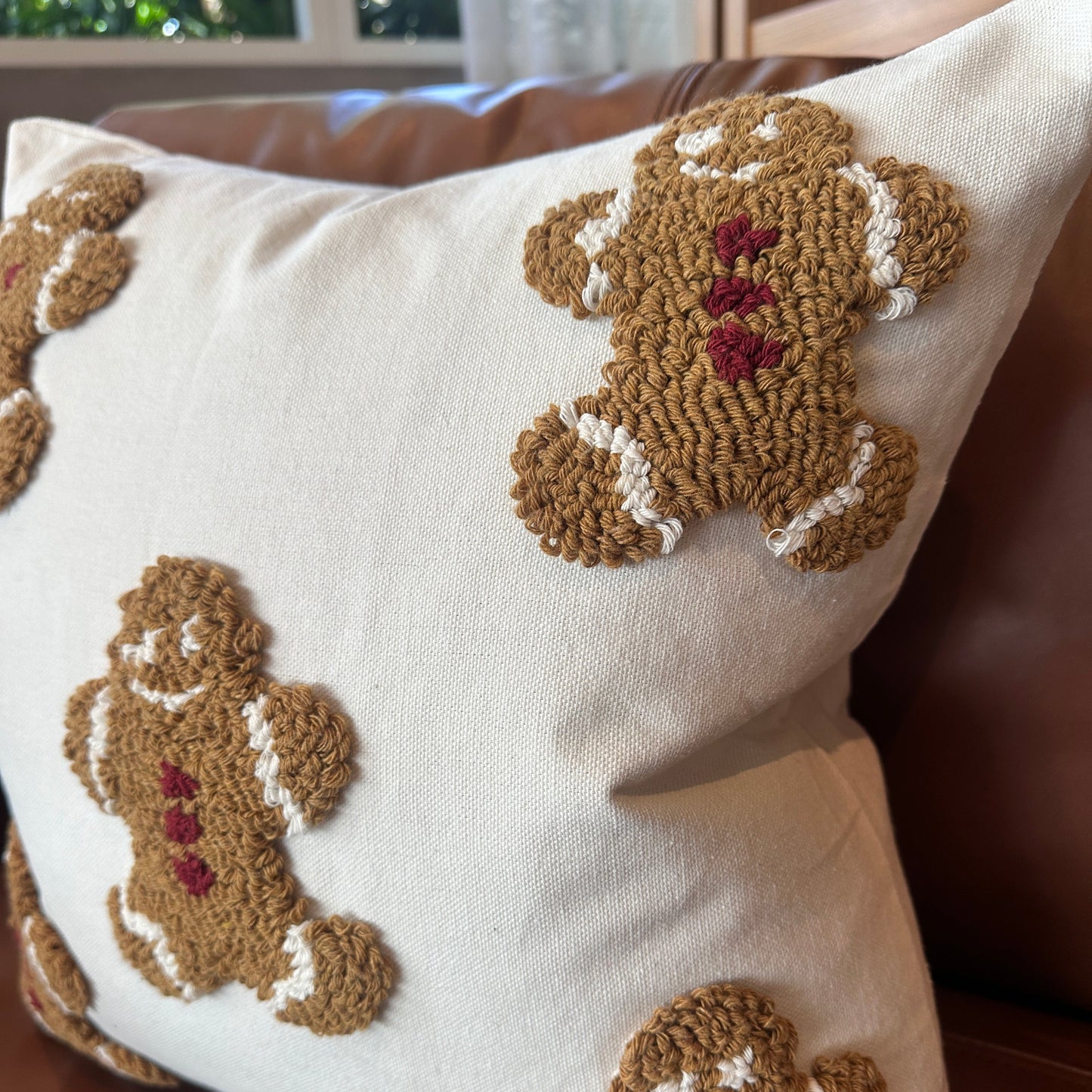 Mini Gingerbread Pillow Cover