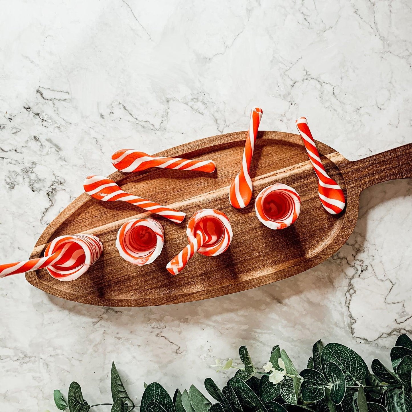 Edible Holiday Flavor Spoons – Peppermint, Cinnamon & Hot Cocoa Twist (6-Pack)