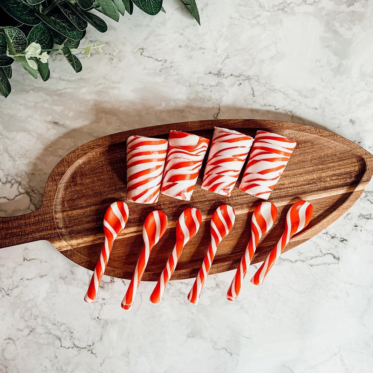 Edible Holiday Flavor Spoons – Peppermint, Cinnamon & Hot Cocoa Twist (6-Pack)