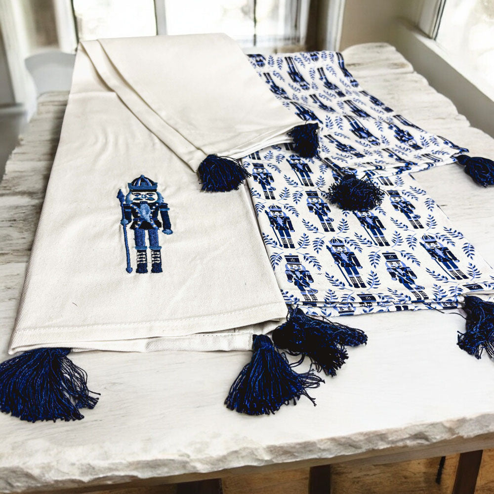 Blue Nutcracker Soldier Tea Towel Set (Set of 2)