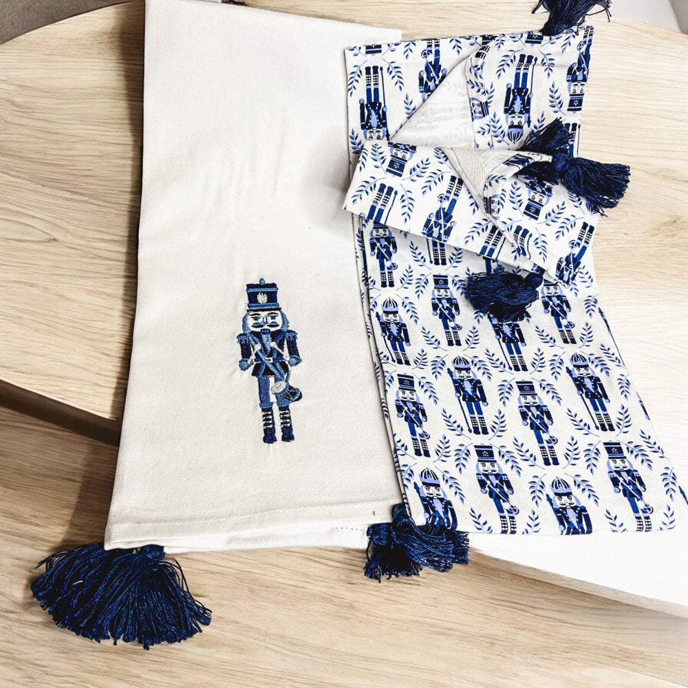 Blue Nutcracker Soldier Tea Towel Set (Set of 2)