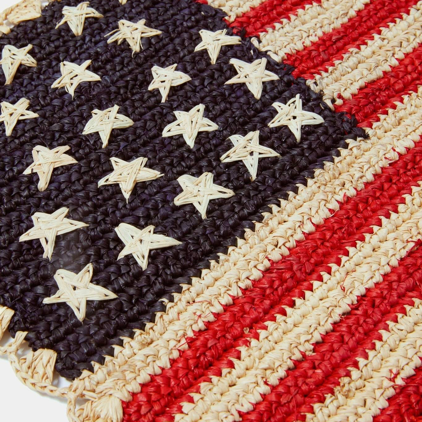 Handcrafted Scalloped Americana Placemats-American Flag Design