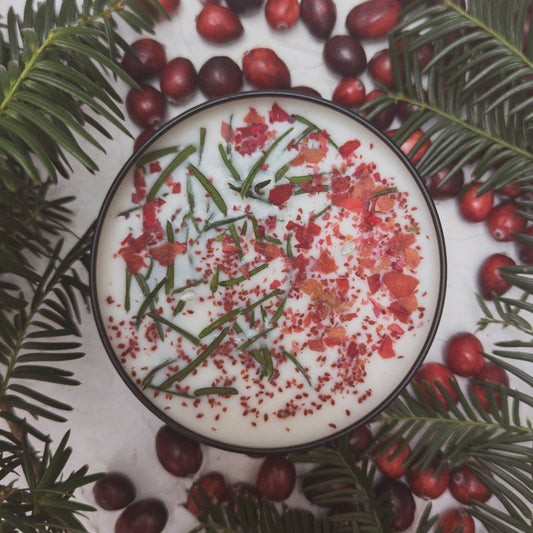 Christmas Cranberry Pine Candle