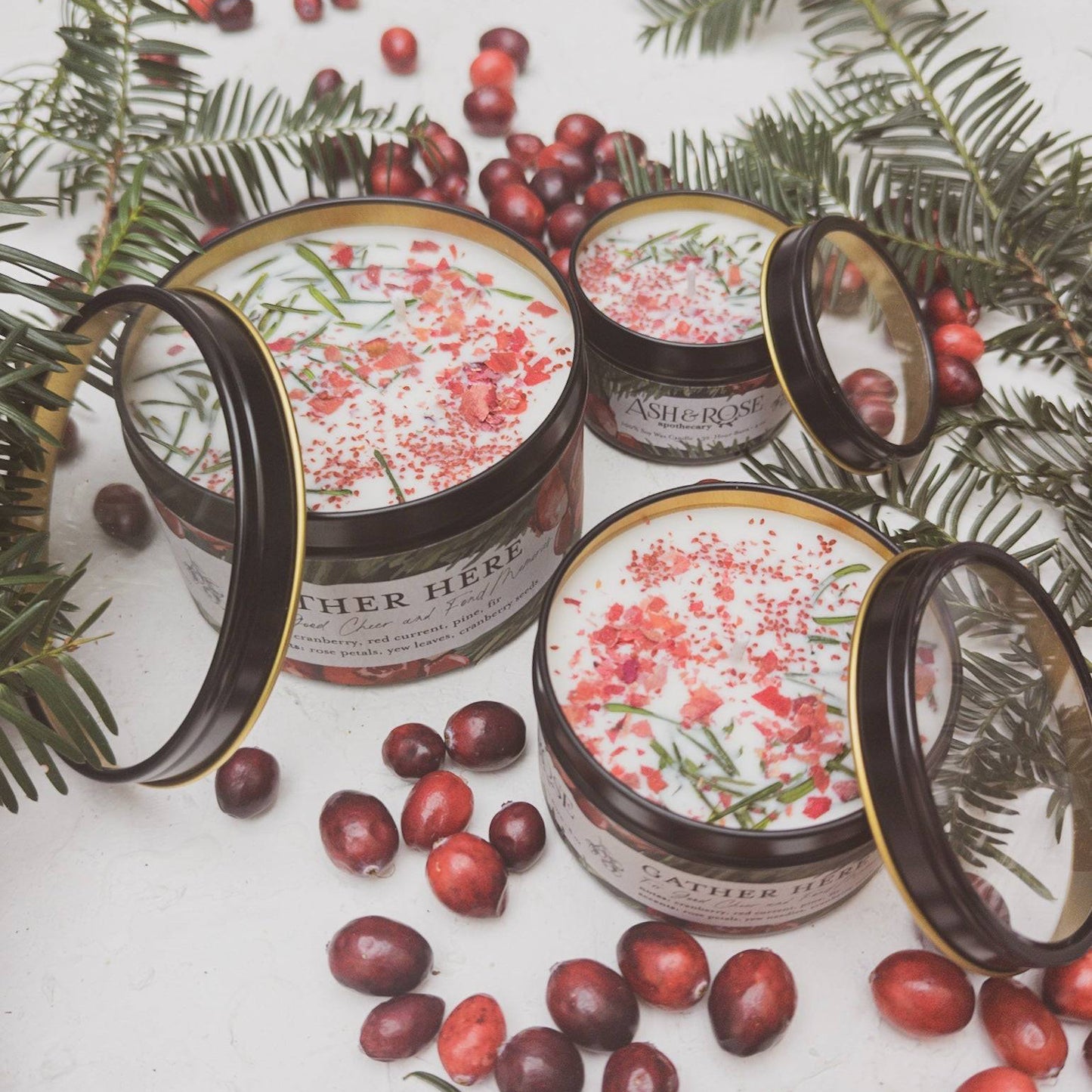Christmas Cranberry Pine Candle