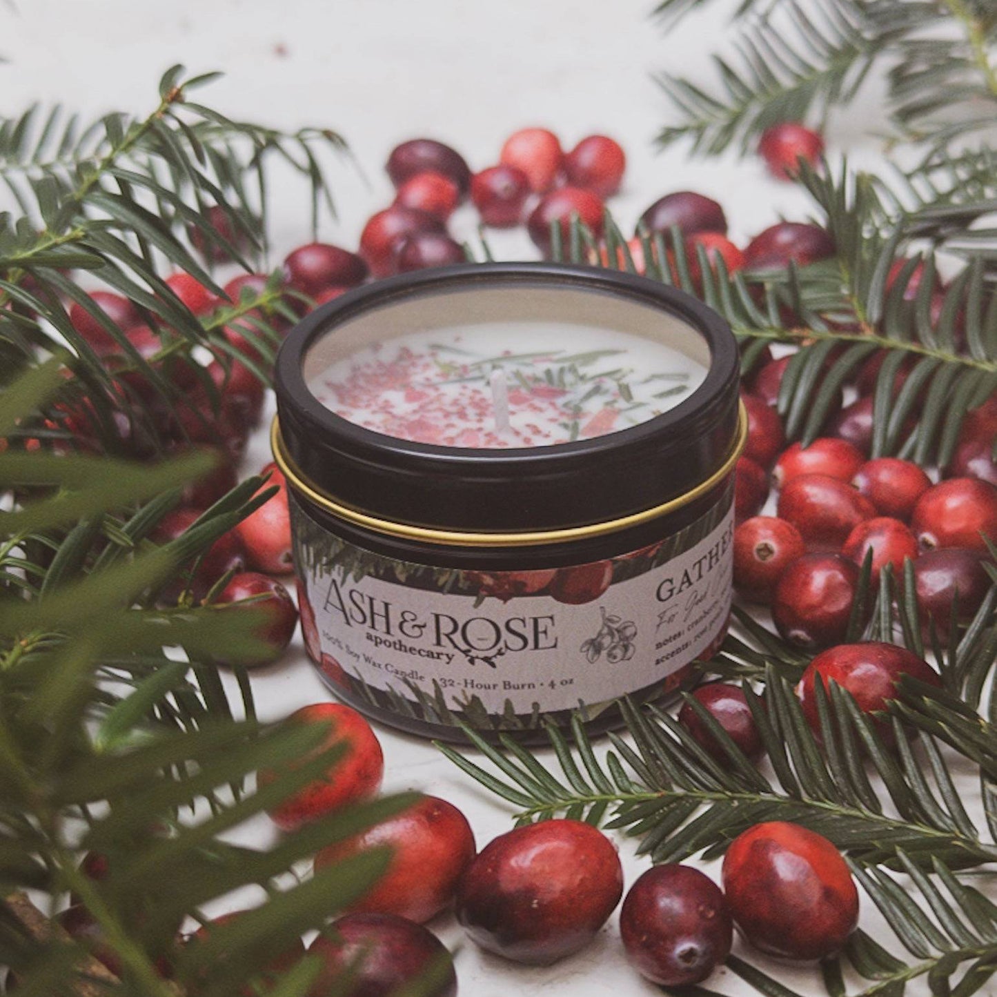 Christmas Cranberry Pine Candle