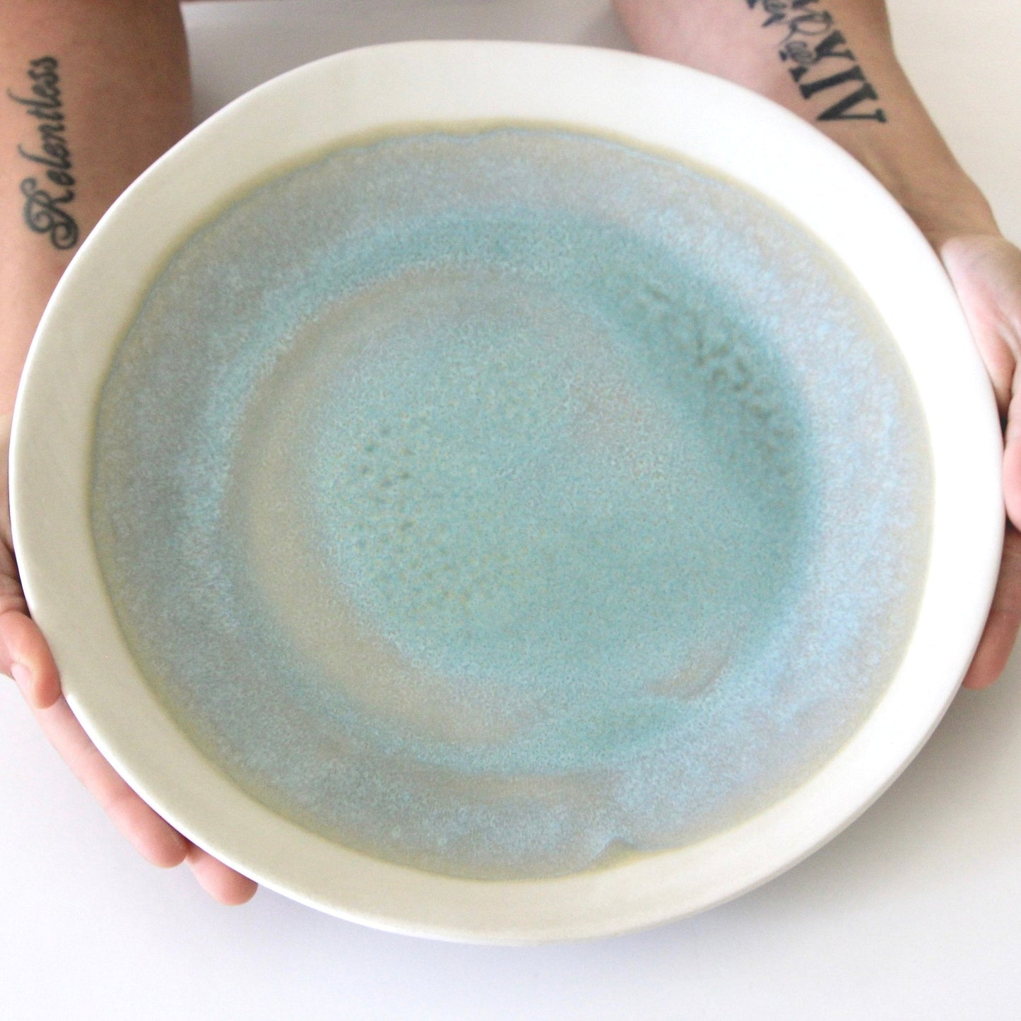 Coastal Artisan Dinner Plates – Handcrafted, Custom Colors, Dishwasher Safe