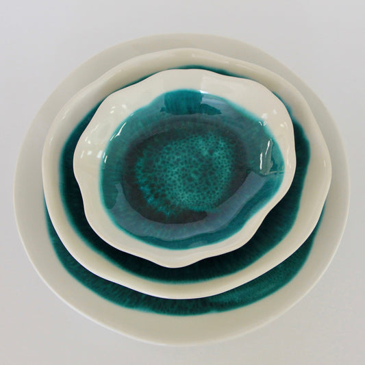 Coastal Artisan Pasta Bowls Set of 4