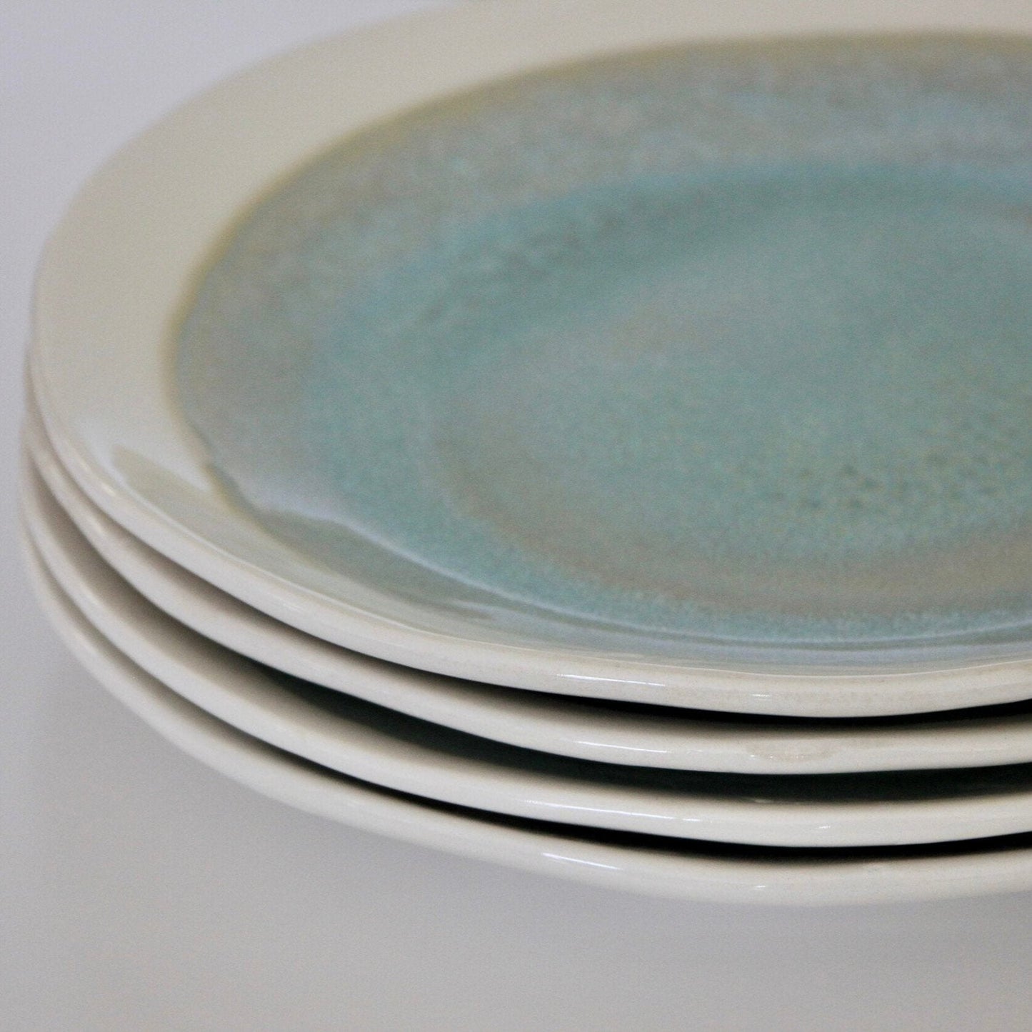 Coastal Artisan Dinner Plates – Handcrafted, Custom Colors, Dishwasher Safe