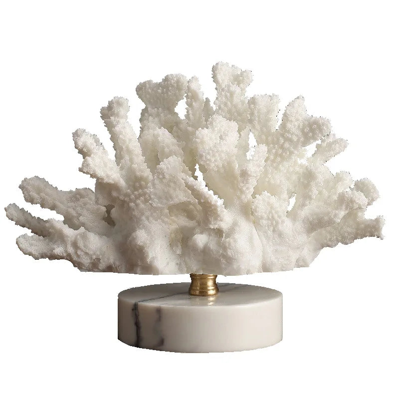 Coastal Coral Crystal Vase