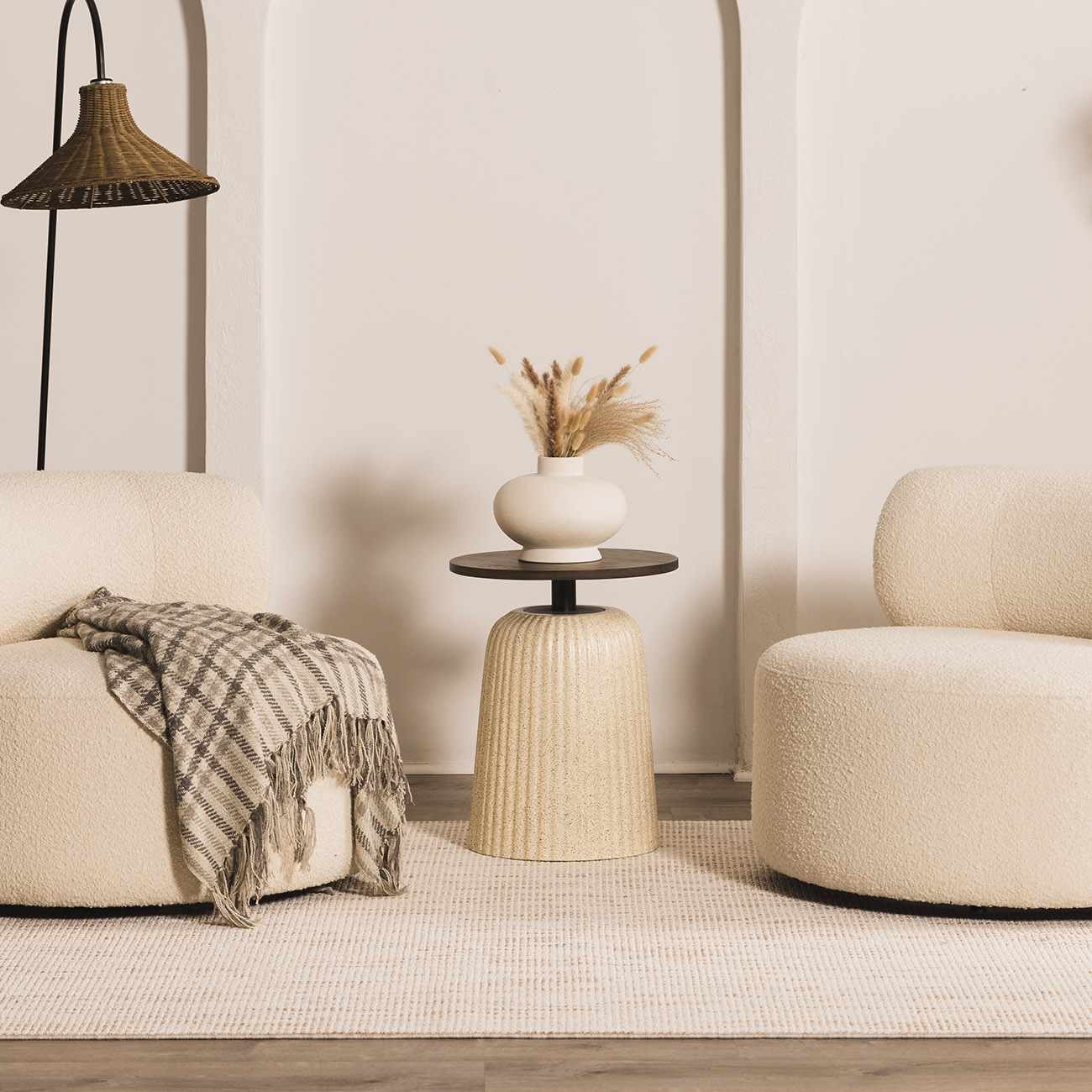 Beige & Brown Farmhouse Rug