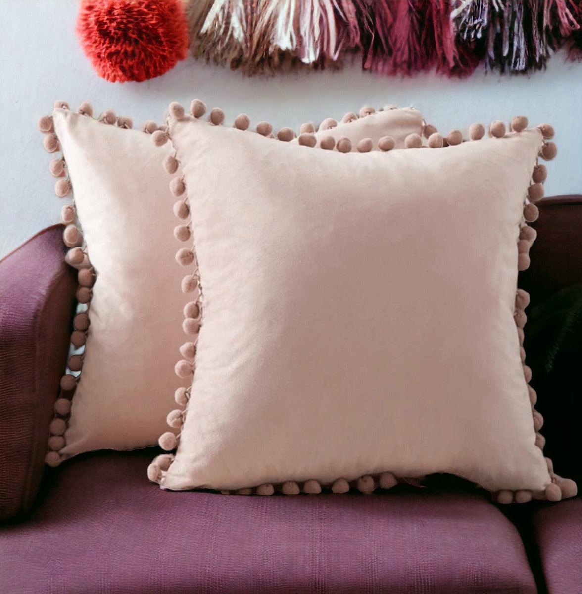 Plush Pom Pom Pillows